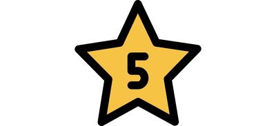 Image for Five Star Rating Review Cricut SVG Design