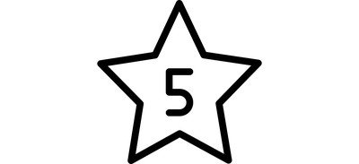 Image for Five Star Rating Review Cricut SVG Design