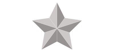 Image for Five Star Silver Star Award Cricut SVG Design