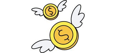 Image for Flying Coin Financial Cricut SVG Design