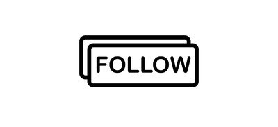 Image for Follow Button Follower Cricut SVG Design