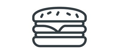 Image for Food Eat Hamburger Cricut SVG Design