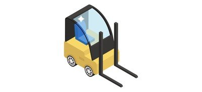 Image for Delivery Lifter Forklift Forklift Truck Cricut SVG Design