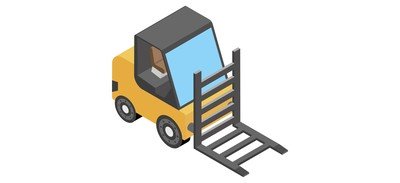 Image for Forklift Fork Truck Lift Truck Cricut SVG Design