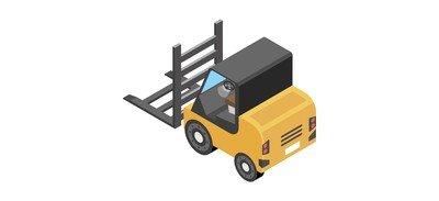 Image for Forklift Fork Truck Lift Truck Cricut SVG Design