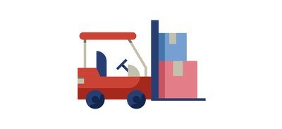 Image for Free Forklift Transport Warehouse Cricut SVG Design