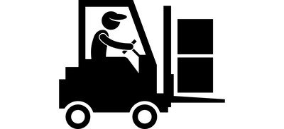 Image for Forklift Lifting Boxes Cricut SVG Design