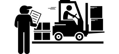 Image for Crate Forklift Logistic Cricut SVG Design