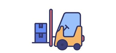 Image for Warehouse Forklift Lift Cricut SVG Design