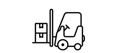 Image for Warehouse Forklift Lift Cricut SVG Design