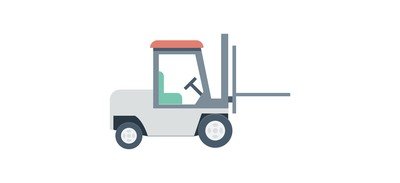 Image for Forklift Truck Courier Cricut SVG Design