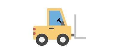 Image for Free Forklift Truck Bendi Truck Fork Truck Cricut SVG Design