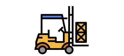 Image for Forklift Logistic Transport Cricut SVG Design