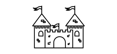 Image for Castle Battle Fort Historical Building Cricut SVG Design