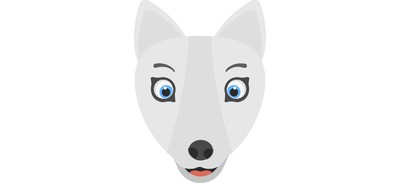 Image for White Fox Face Cricut SVG Design