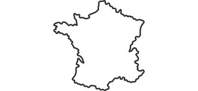 Image for France Map France Map Cricut SVG Design