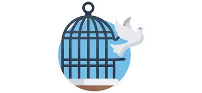 Image for Freedom Bird Bird Cage Cricut SVG Design