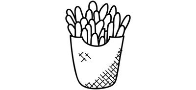 Image for Fries French Chips Cricut SVG Design