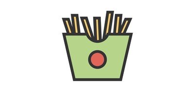 Image for Fries Fastfood Food Cricut SVG Design