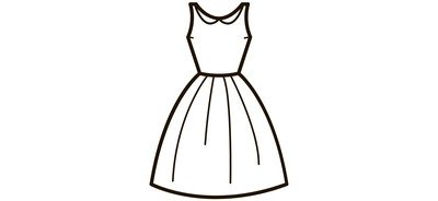 Image for Free Frock Dress Party Cricut SVG Design