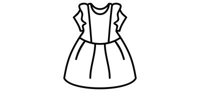 Image for Frock Girl Dress Dress Cricut SVG Design