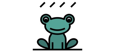 Image for Frog Rainy Amphibian Cricut SVG Design