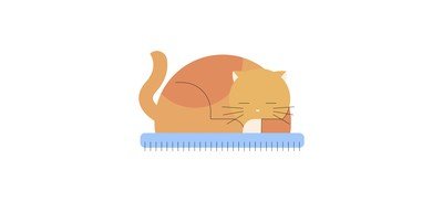 Image for Furry Cat Sleeping Cat Cat Cricut SVG Design