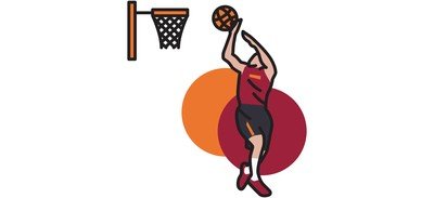 Image for Free Game Sport Basketball Cricut SVG Design