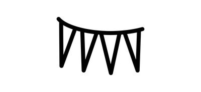 Image for Garland Chaplet Flags Cricut SVG Design