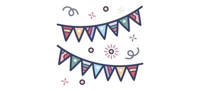 Image for Garlands Decoration Buntings Cricut SVG Design