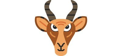 Image for Gazelle Face  Cricut SVG Design