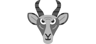 Image for Gazelle Face Gazelle Antelope Cricut SVG Design