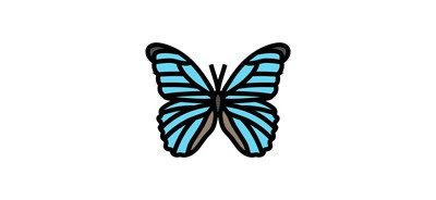 Image for Giant Blue Morpho Cricut SVG Design