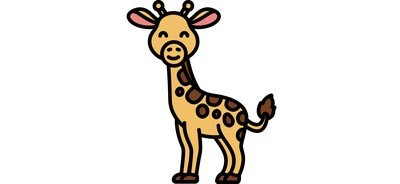 Image for Giraffe Tall Fauna Cricut SVG Design