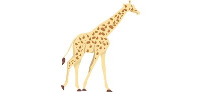 Image for Giraffe Albino Animal Cricut SVG Design