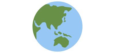 Image for Free Globe Showing Asia Cricut SVG Design