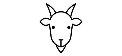 Image for Goat Animal Mammal Cricut SVG Design