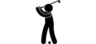 Image for Golf Player Golf Ball Golf Stick Cricut SVG Design