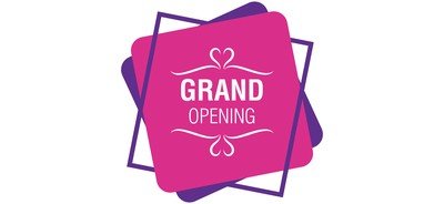 Image for Grand Opening Opening Soon Logo Opening Soon Badge Cricut SVG Design