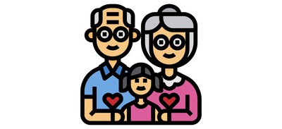 Image for Grandparents Couple Girl Cricut SVG Design