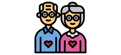 Image for Grandparents Old Couple Couple Cricut SVG Design