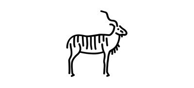 Image for Greater Kudu Mammal Animal Cricut SVG Design