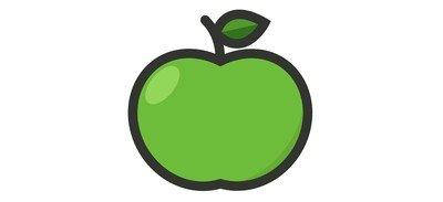 Image for Green Apple Fruit Cricut SVG Design