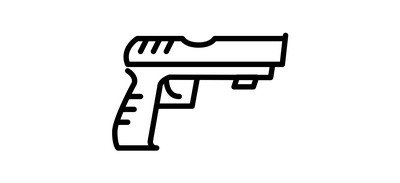 Image for Free Crime Criminal Gun Cricut SVG Design