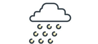 Image for Hail Rain Cloud Cricut SVG Design