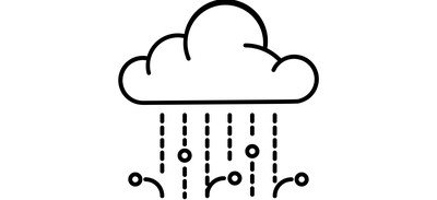 Image for Hail Cloud Rain Cricut SVG Design