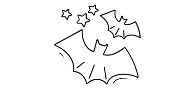 Image for Halloween Bats Creepy Bats Scary Bats Cricut SVG Design