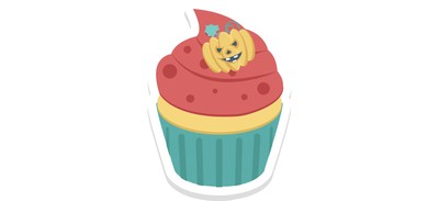 Image for Halloween Cupcake Dessert Muffin Cricut SVG Design