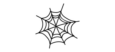 Image for Halloween Net Spider Net Cobweb Cricut SVG Design