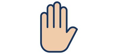 Image for Free Palm Gesture Cricut SVG Design